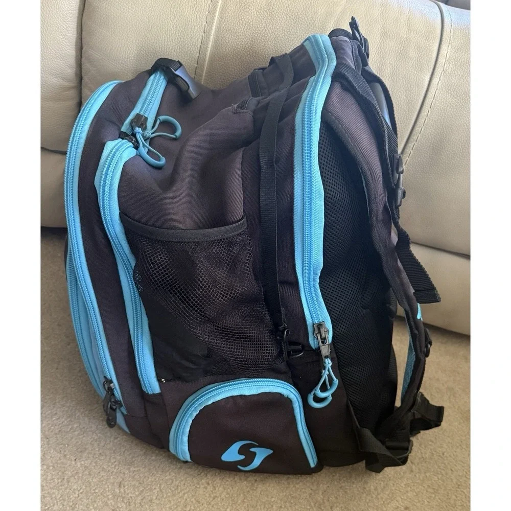 Gearbox Core Court‎ Pickleball Backpack 22 Black Blue, VGUC